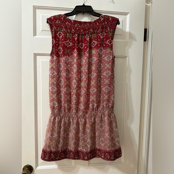 EUC MNG Mango Womens size 6 Drop Waist Sleeveless Beaded Dress - Picture 3 of 8